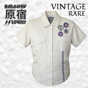 RARE VINTAGE HARAJUKU LOVERS Military Style Shirt - SIZE: M